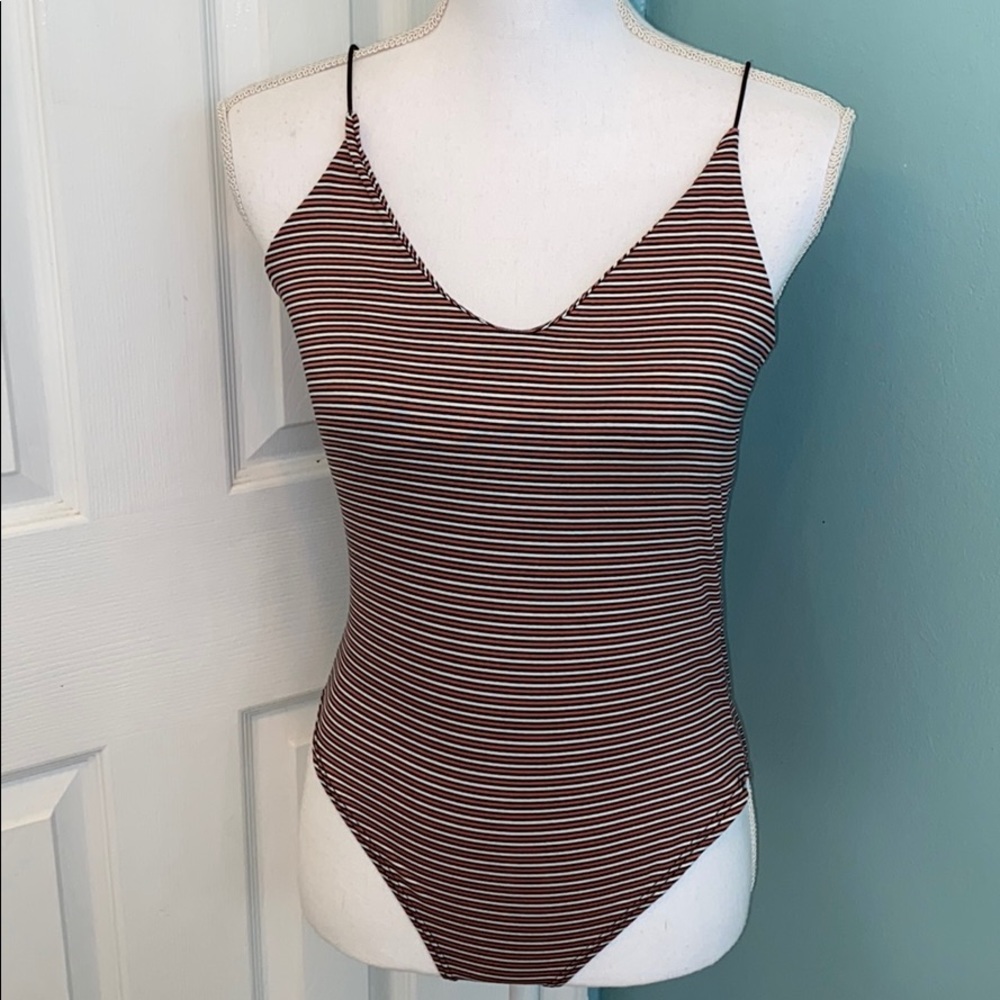 Gaze Stripped Bodysuit